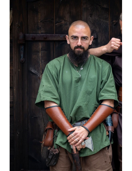 Viking tunika kortærmet Olaf, grøn