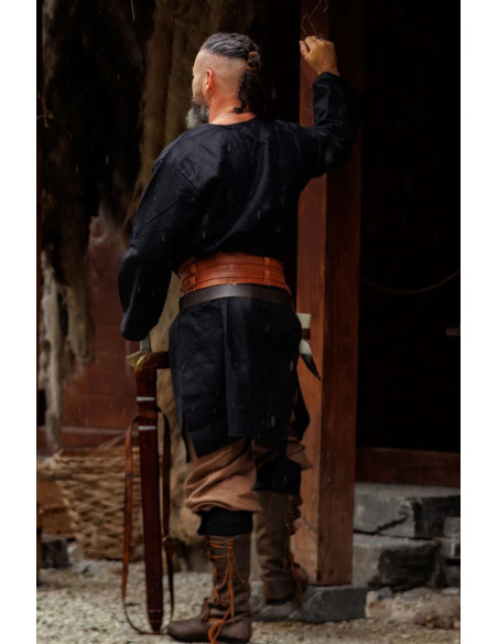 Olvisson Viking tuniek, zwarte wol