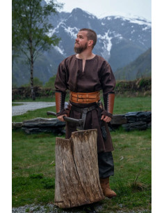 Olvisson Viking tuniek, bruine wol