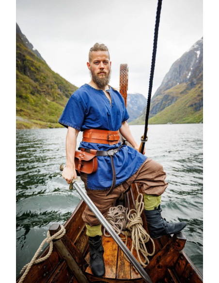 Túnica vikinga manga corta Theobald,...