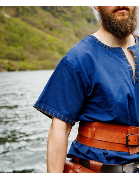 Viking tunika kortærmet Theobald, blå
