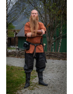 Wodan linnen Vikingbroek, zwart 2