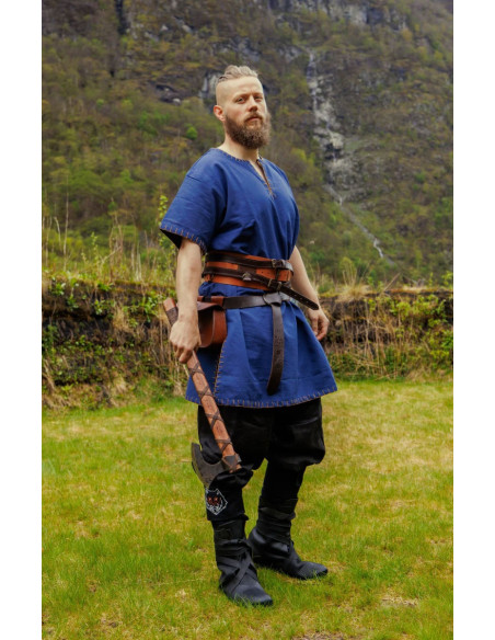 Wodan vikingebukser i hør, sorte