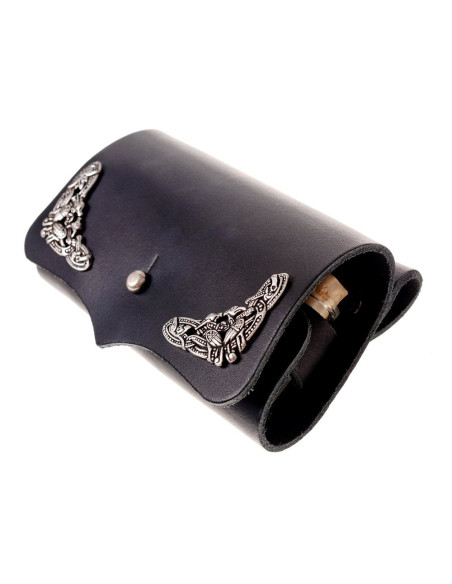 Bolsa de 3 pócimas en piel con cierre...