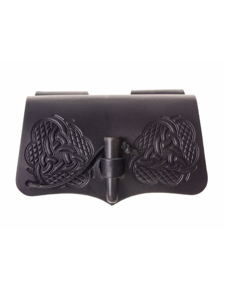 Bolsa de 3 pócimas en piel con cierre...