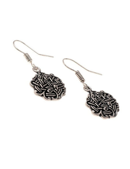 Vikinge øreringe med sammenflettede...