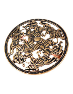 Ronde Viking Broche Ringerike Stijl