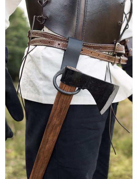 Tahalí schwarz zum Tragen von Äxten...