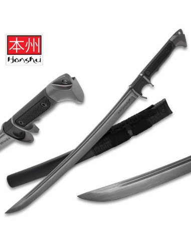 Wakizashi Honshu mit Damaststahl
