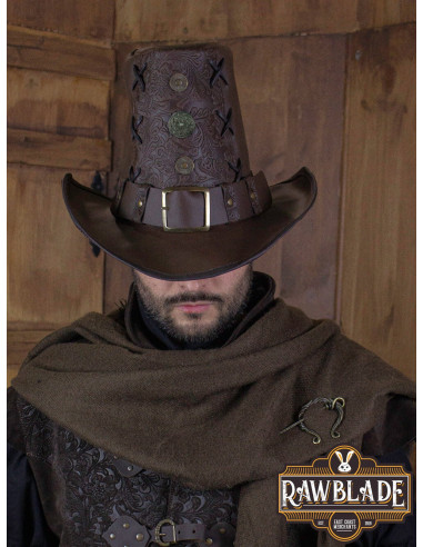 Sombrero cazador de Brujas Johann Deluxe, marrón ⚔️ Tienda Medieval