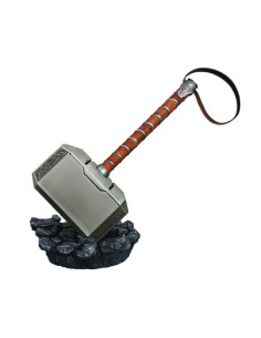 Functionele metalen Thor's hamer met standaard, Marvel