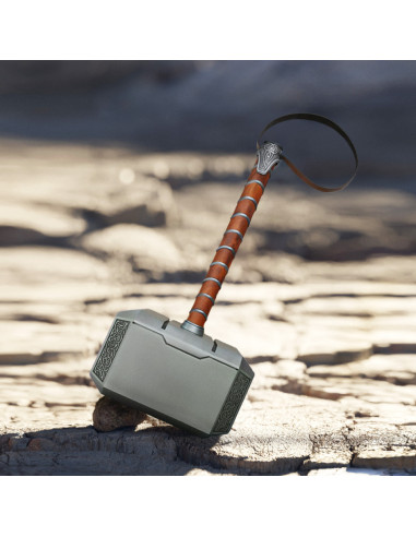 Functionele metalen Thor's hamer met standaard, Marvel