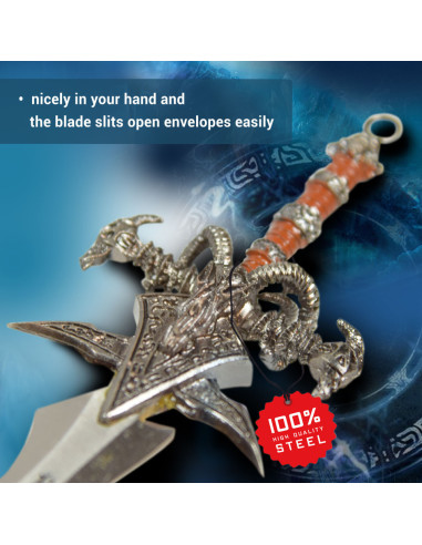 Abrecartas espada Frostmourne World of Warcraft