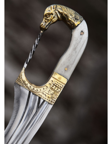Falcata, Kopis mit Messer, Pferdekopfgriff, s. IVIII v. Chr ⚔️ Tienda