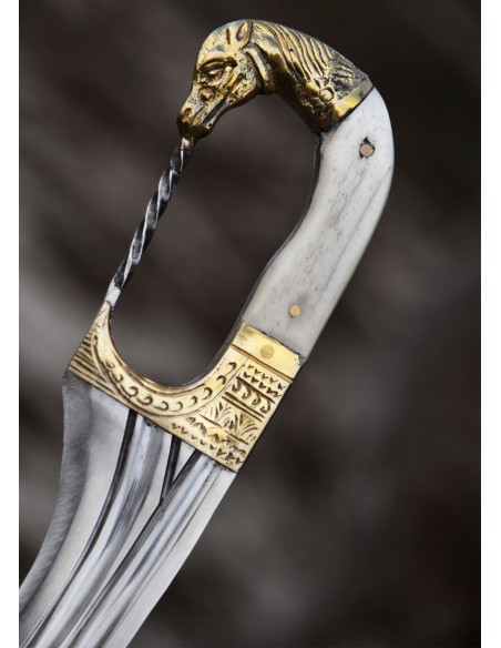 Falcata, Kopis met mes, handvat...