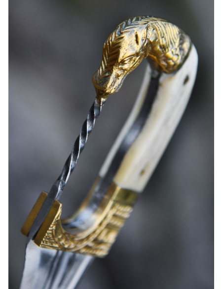 Falcata, Kopis met mes, handvat...