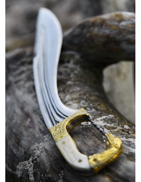 Falcata, Kopis con cuchillo, mango...