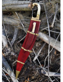 Falcata, Kopis con cuchillo, mango cabeza caballo, s. IV-III a.C.