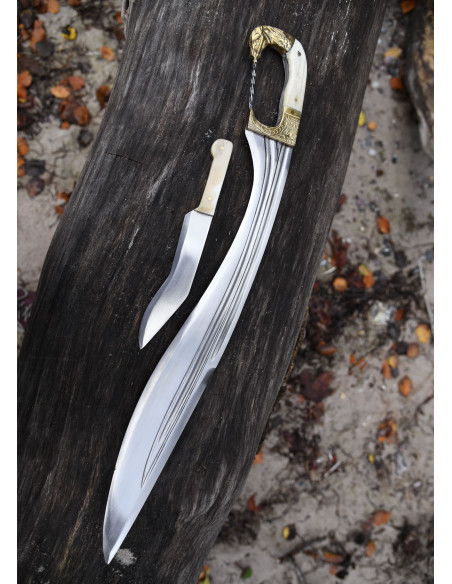 Falcata, Kopis met mes, handvat...