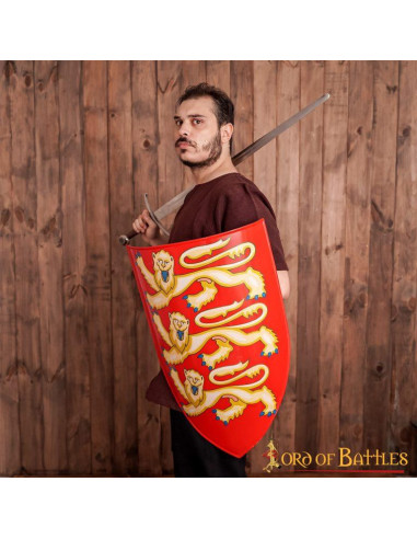 Escudo decorativo Ricardo Corazón de León (71x51 cm.) ⚔️ Tienda