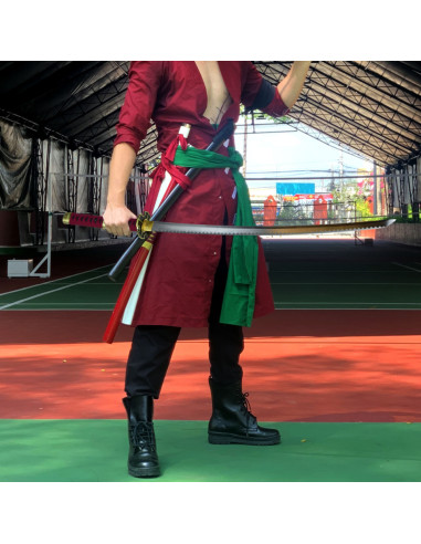 Katana forjada a mano y afilada Zoro Roronoa, One Piece