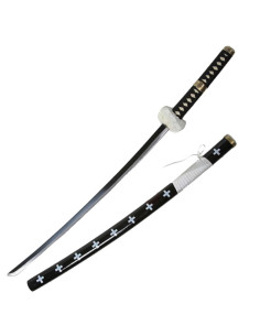 Zwarte decoratieve Katana Trafalgar Law uit één stuk