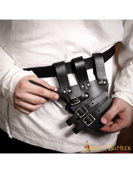 Tahalí para espadas rapieras en piel...