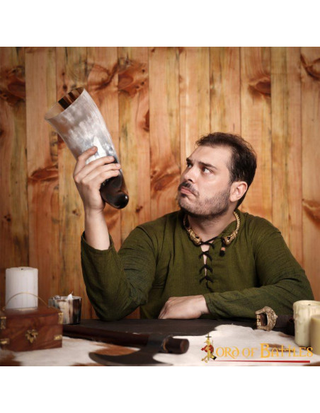 Cuerno vikingo-medieval para beber,...