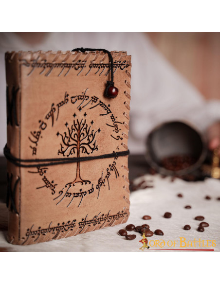 Middle-earth journal i håndlavet læder