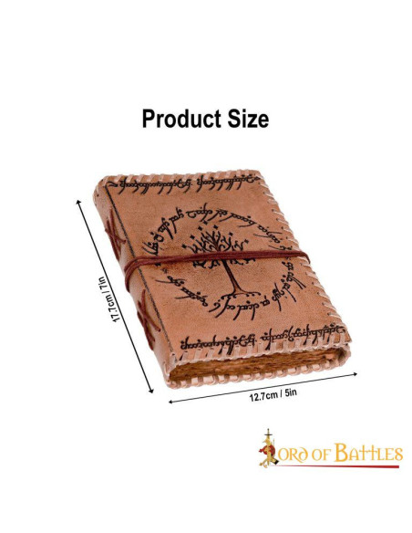 Middle-earth journal i håndlavet læder