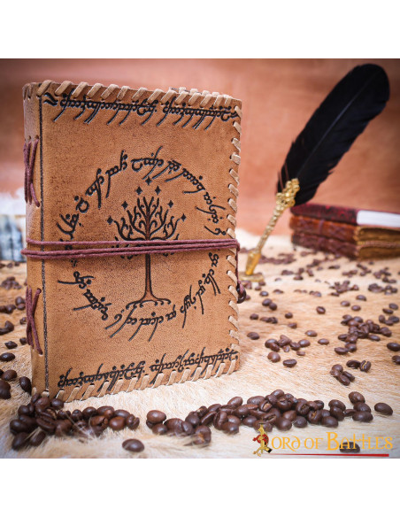 Middle-earth journal i håndlavet læder