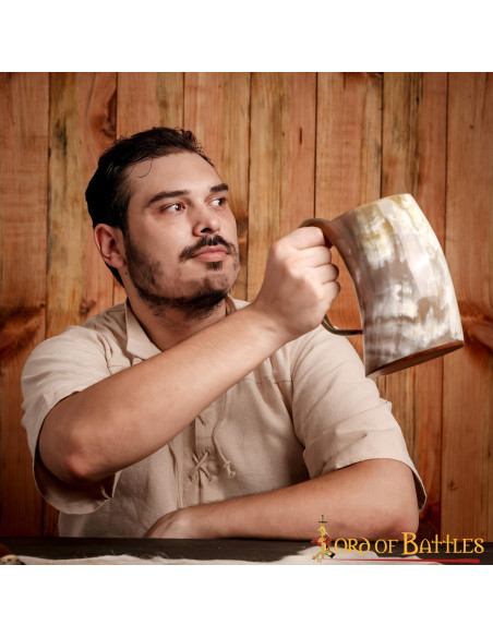 Jarra Vikinga en cuerno de Buey