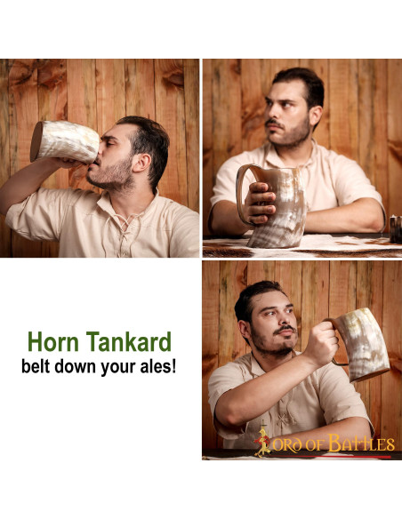 Vikingekrukke i oksehorn