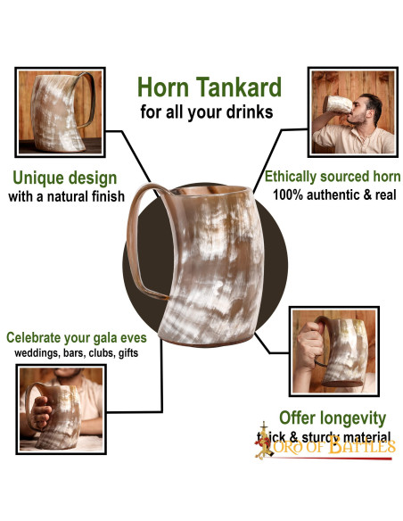 Wikingerglas aus Ochsenhorn