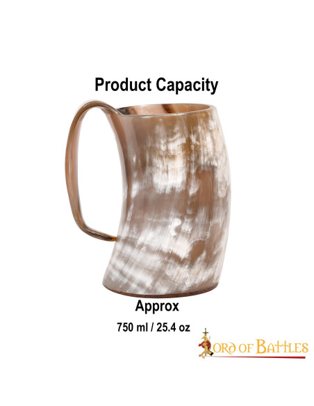 Jarra Vikinga en cuerno de Buey