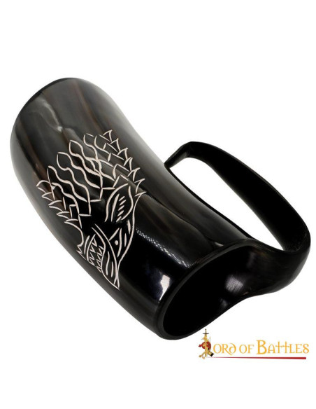 Jarra de cerveza lobo medieval para...