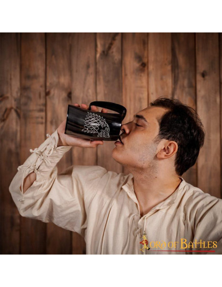 Middelalderlig Wolf Beer Krus for...