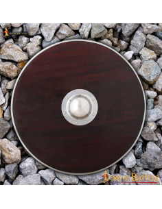 Escudo Guerrero Vikingo funcional en madera y acero (76 cm.)
