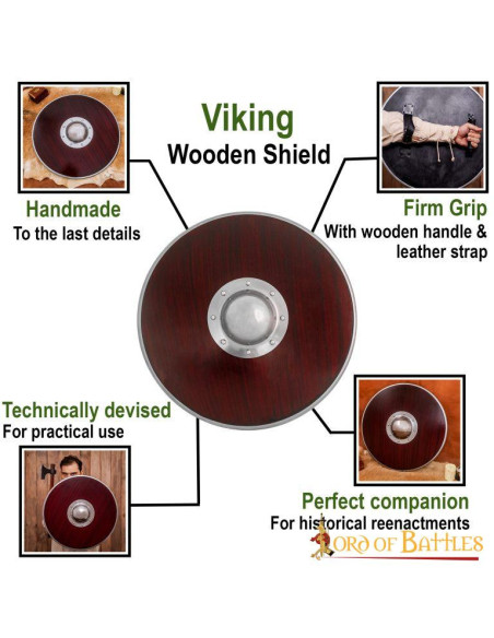 Functioneel Viking Warrior Shield in...