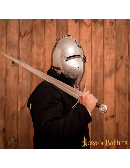 Casco Medieval Bacinete Klappvisor...