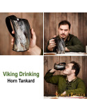 Barbuta Medieval Warrior med læderfor