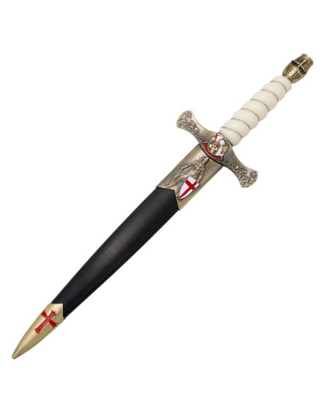 Templar middeleeuwse dolk, bronzen...