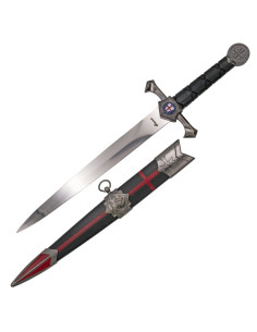 Middeleeuwse Templar Dolk Guard Shield Cross