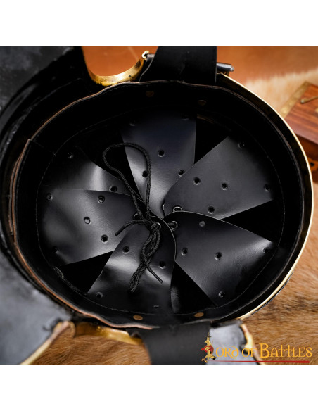 Romersk centurion hjelm med brun fane