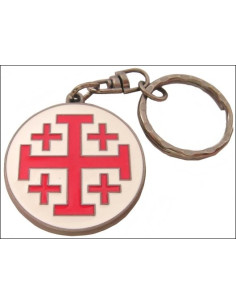 Schlüsselanhänger Kreuz des Heiligen Johannes von Jerusalem