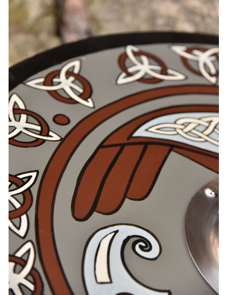 Wikingerschild bemalt mit Raben und...