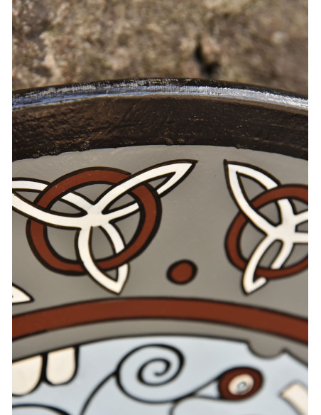 Escudo Vikingo pintado con Cuervo y...