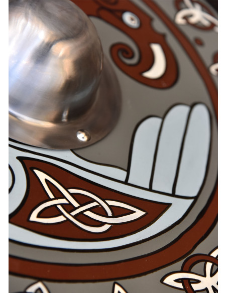 Escudo Vikingo pintado con Cuervo y...