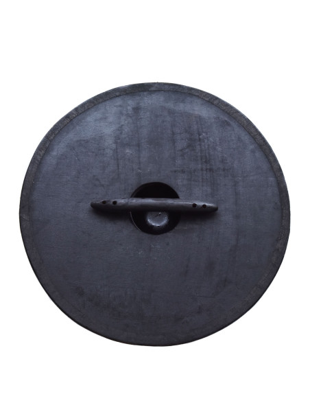 Vikingschild beschilderd met raaf en...