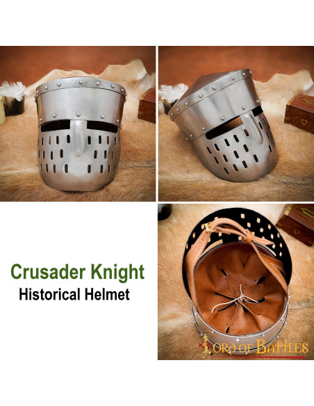 Crusader Knights Hjelm, S. XII-XIII